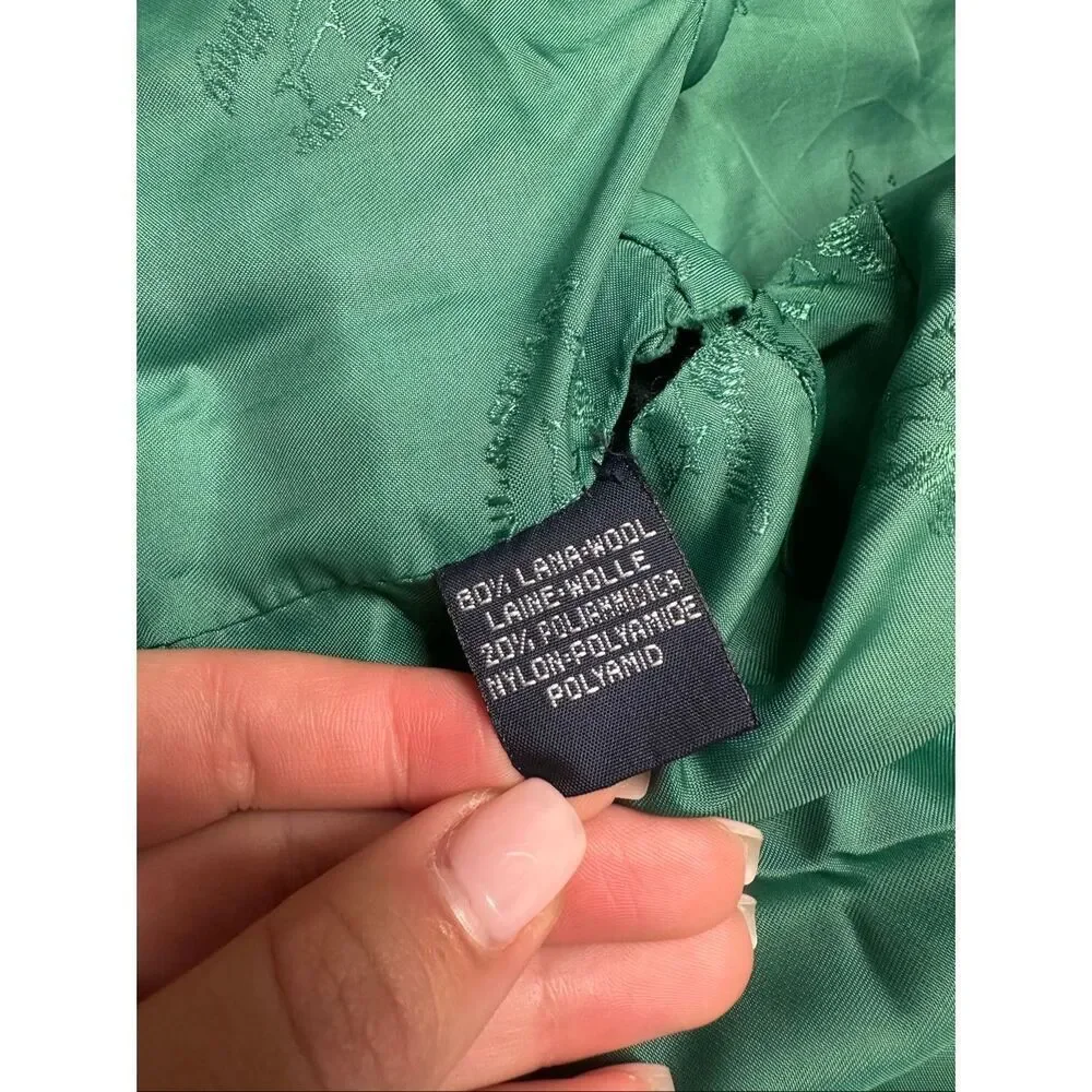 Vintage Paul & Shark Wool Yacht Club Lined Bomber Jacket Made in Italy Sz Small - Picture 9 of 12